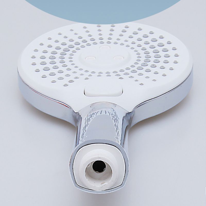 Basic Shower Head Round Plastic Handheld Shower Head in Silver Clearhalo 'Bathroom Remodel & Bathroom Fixtures' 'Home Improvement' 'home_improvement' 'home_improvement_shower_heads' 'Shower Heads' 'shower_heads' 'Showers & Bathtubs Plumbing' 'Showers & Bathtubs' 1200x1200_947c2447-ce34-4730-bd7e-d5c231169ee6