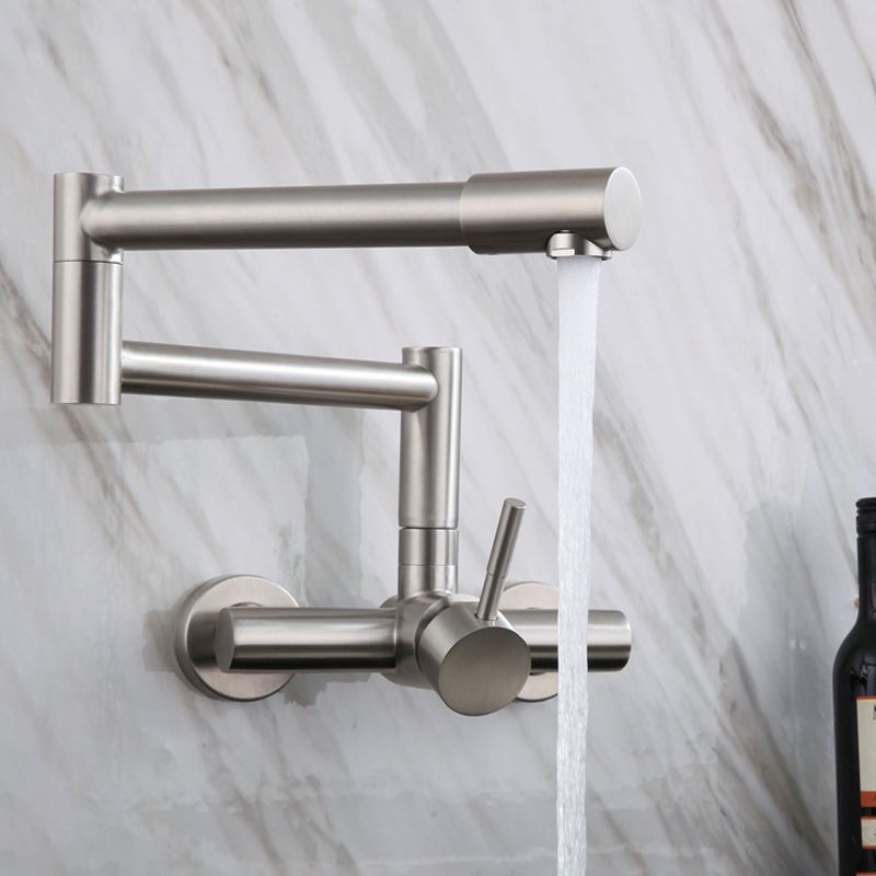 Modern Stainless Steel Kitchen Faucet with Single Handle No Sensor Faucet Clearhalo 'Home Improvement' 'home_improvement' 'home_improvement_kitchen_faucets' 'Kitchen Faucets' 'Kitchen Remodel & Kitchen Fixtures' 'Kitchen Sinks & Faucet Components' 'kitchen_faucets' 1200x1200_949adb34-fec0-4b21-b0e8-c4ea82d59367