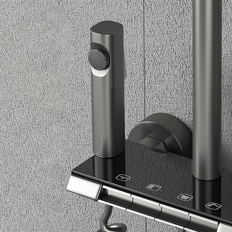 Modern Brass Shower Faucet Valve Included Wall Mounted Shower Combo Clearhalo 'Bathroom Remodel & Bathroom Fixtures' 'Home Improvement' 'home_improvement' 'home_improvement_shower_faucets' 'Shower Faucets & Systems' 'shower_faucets' 'Showers & Bathtubs Plumbing' 'Showers & Bathtubs' 1200x1200_949d375f-62eb-4bc2-80b8-b879f0ed4359