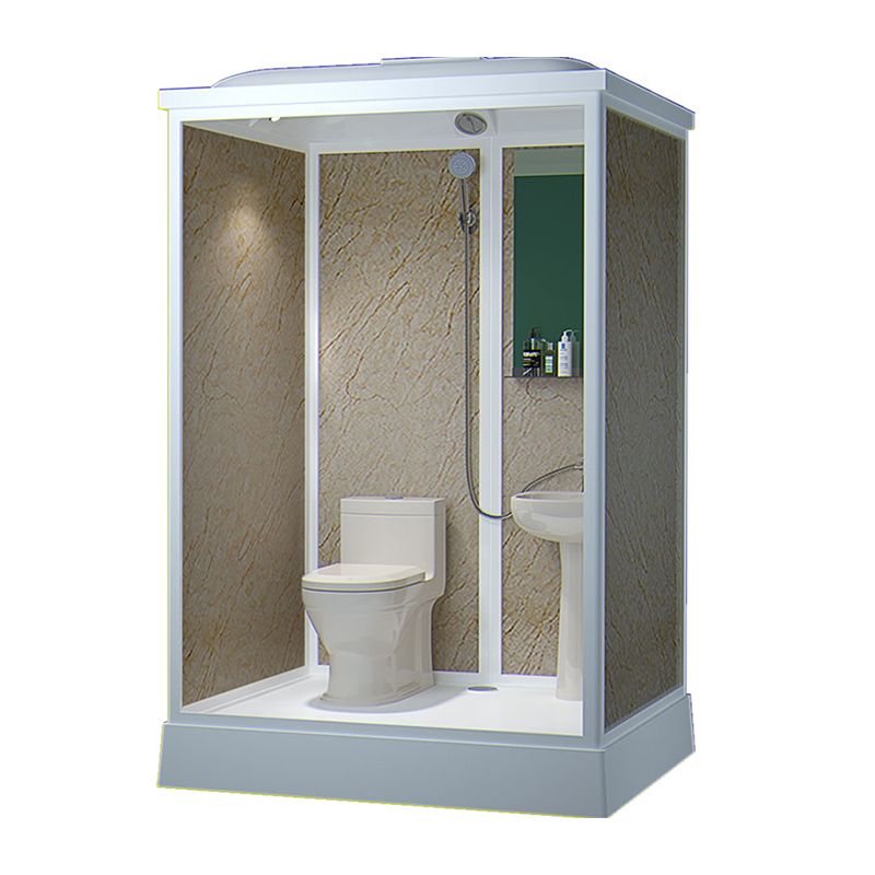 Contemporary Shower Stall Frosted Rectangle Framed Shower Stall with Ceiling Clearhalo 'Bathroom Remodel & Bathroom Fixtures' 'Home Improvement' 'home_improvement' 'home_improvement_shower_stalls_enclosures' 'Shower Stalls & Enclosures' 'shower_stalls_enclosures' 'Showers & Bathtubs' 1200x1200_94abc282-69a8-461e-80b5-d117b3124b9a