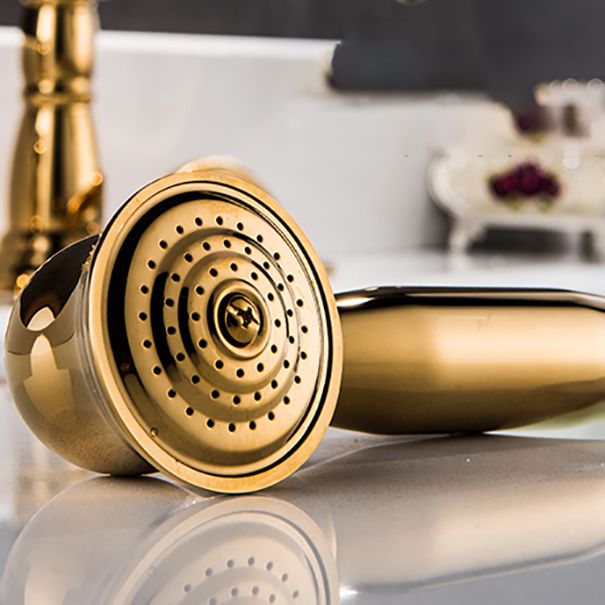 Deck Mounted Roman Tub Faucet Bronze Low Arc Roman Tub Faucet Set Clearhalo 'Bathroom Remodel & Bathroom Fixtures' 'Bathtub Faucets' 'bathtub_faucets' 'Home Improvement' 'home_improvement' 'home_improvement_bathtub_faucets' 1200x1200_94bff753-18c3-40a5-a7db-0c704d4ab124