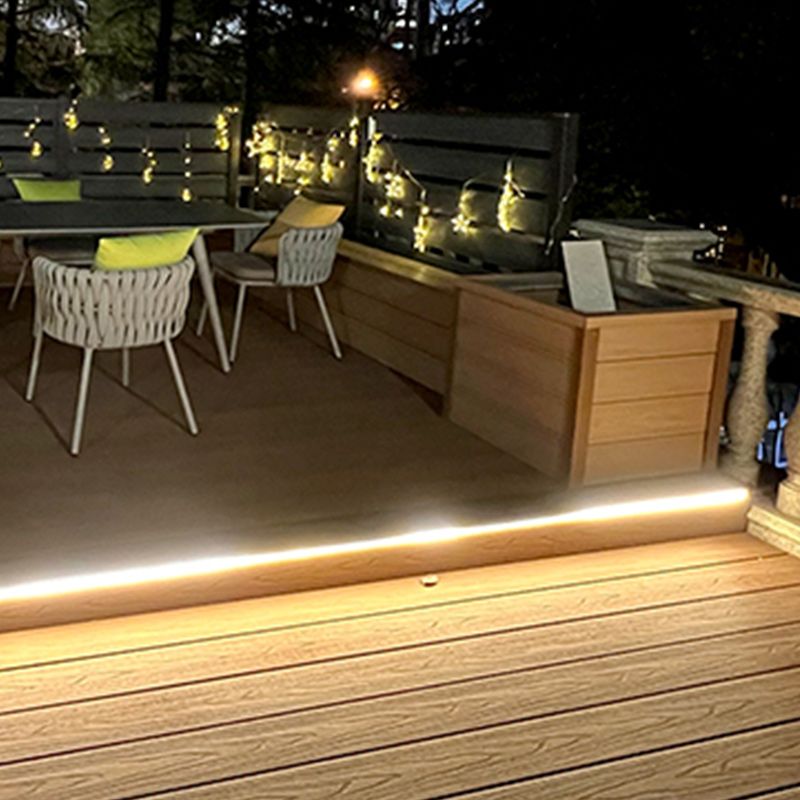 WPC Outdoor Flooring Rectangle Modern Style Waterproof Nail Flooring Clearhalo 'Flooring 'Hardwood Flooring' 'hardwood_flooring' 'Home Improvement' 'home_improvement' 'home_improvement_hardwood_flooring' Walls and Ceiling' 1200x1200_94c87f67-d7cf-4605-bd01-9f7230e35bff