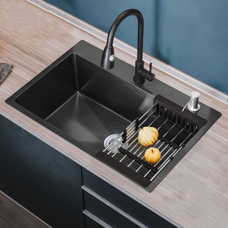 Modern Bar Sink Stainless Steel with Faucet and Soap Dispenser Kitchen Sink Clearhalo 'Home Improvement' 'home_improvement' 'home_improvement_kitchen_sinks' 'Kitchen Remodel & Kitchen Fixtures' 'Kitchen Sinks & Faucet Components' 'Kitchen Sinks' 'kitchen_sinks' 1200x1200_94cf478f-9f3a-4c77-a2fb-5cead543b3f8