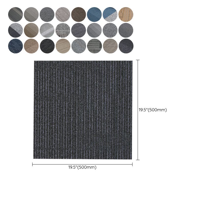 Carpet Tile Non-Skid Fade Resistant Geometry Loose Lay Carpet Tiles Clearhalo 'Carpet Tiles & Carpet Squares' 'carpet_tiles_carpet_squares' 'Flooring 'Home Improvement' 'home_improvement' 'home_improvement_carpet_tiles_carpet_squares' Walls and Ceiling' 1200x1200_94cf86d0-96ff-476a-8310-65ebd1f698b5