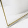 Metal Shower Door in Gold Finish, Tempered Single Fixed Framed Shower ...