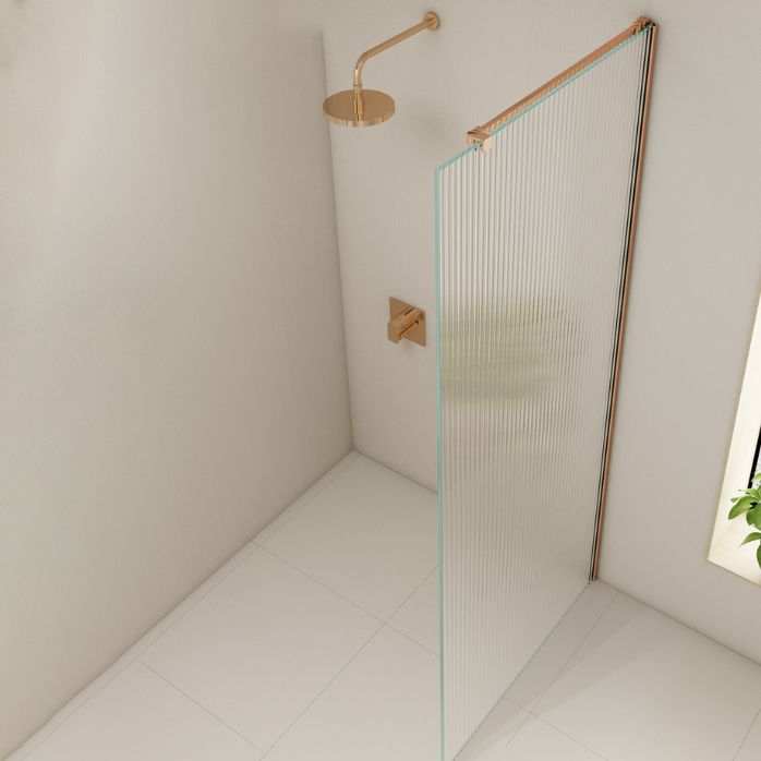 Semi Frameless Single Tempered Glass Shower Screen with Fixed Panel Clearhalo 'Bathroom Remodel & Bathroom Fixtures' 'Home Improvement' 'home_improvement' 'home_improvement_shower_tub_doors' 'Shower and Tub Doors' 'shower_tub_doors' 'Showers & Bathtubs' 1200x1200_94d98f2e-4ada-426f-b8a0-c95f71cacebf