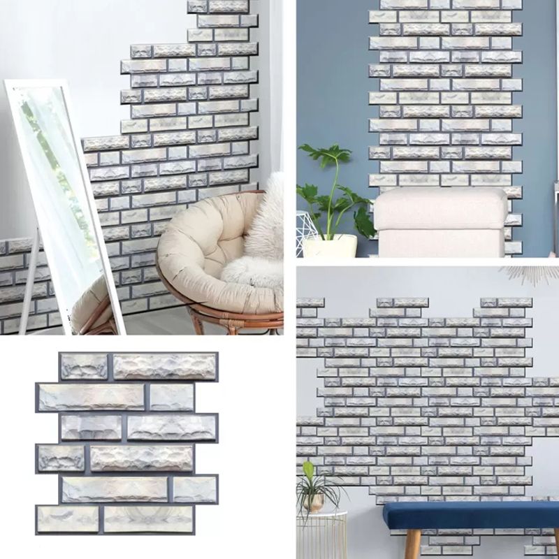 Modern Matte Peel and Stick Tile Rectangular PVC Subway Tile for Bathroom Clearhalo 'Flooring 'Home Improvement' 'home_improvement' 'home_improvement_peel_stick_blacksplash' 'Peel & Stick Backsplash Tile' 'peel_stick_blacksplash' 'Walls & Ceilings' Walls and Ceiling' 1200x1200_94e77357-446c-409e-95c4-af86a7300991