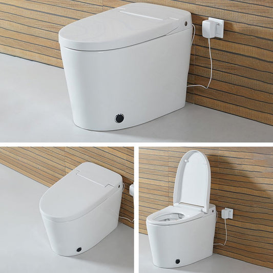 Siphon Jet Elongated Toilet Bowl Modern Flush Toilet With Seat for Bathroom Clearhalo 'Bathroom Remodel & Bathroom Fixtures' 'Home Improvement' 'home_improvement' 'home_improvement_toilets' 'Toilets & Bidets' 'Toilets' 1200x1200_9517cec9-3c3e-48bc-9d63-95fcf2bb4cfd