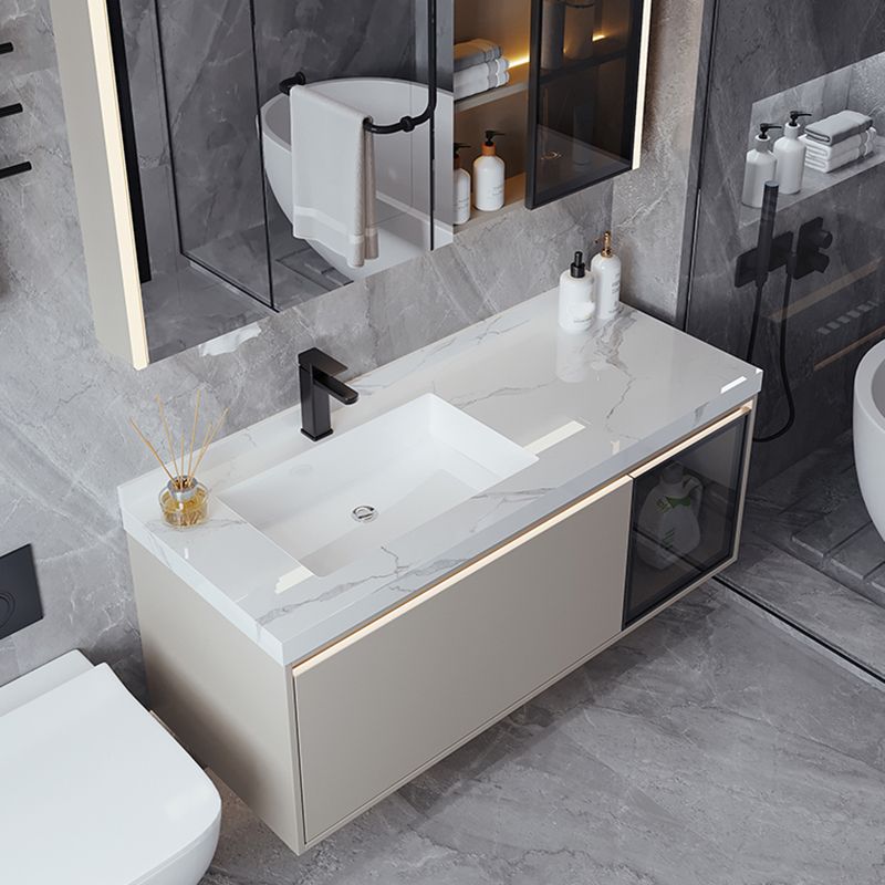 Modern Wall Mount Sink Vanity Stone Top with Doors for Bathroom Clearhalo 'Bathroom Remodel & Bathroom Fixtures' 'Bathroom Vanities' 'bathroom_vanities' 'Home Improvement' 'home_improvement' 'home_improvement_bathroom_vanities' 1200x1200_9517f972-09fb-42a6-84ad-0d7509eecab5