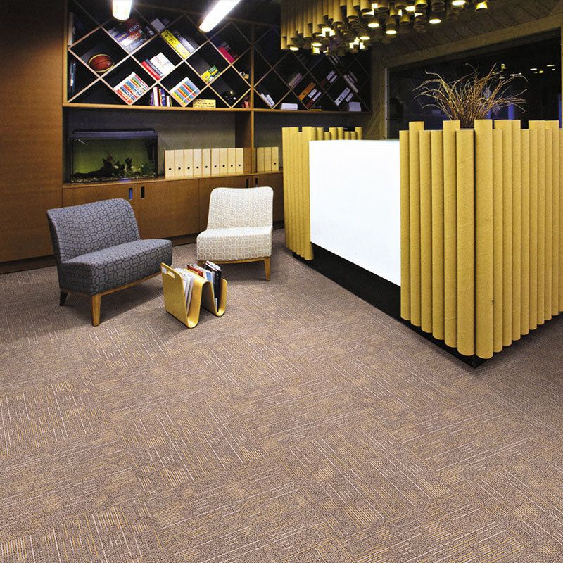 Carpet Tile Non-Skid Fade Resistant Geometry Self-Stick Carpet Tiles Bedroom Clearhalo 'Carpet Tiles & Carpet Squares' 'carpet_tiles_carpet_squares' 'Flooring 'Home Improvement' 'home_improvement' 'home_improvement_carpet_tiles_carpet_squares' Walls and Ceiling' 1200x1200_951fe0a6-1324-42d9-bec0-52bad327a579