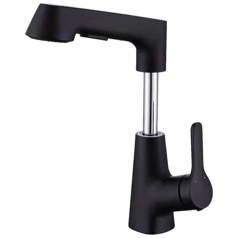 Contemporary Kitchen Faucet Single Handle 2-Function Faucet with Pull out Sprayer Clearhalo 'Home Improvement' 'home_improvement' 'home_improvement_kitchen_faucets' 'Kitchen Faucets' 'Kitchen Remodel & Kitchen Fixtures' 'Kitchen Sinks & Faucet Components' 'kitchen_faucets' 1200x1200_952e4d8d-72c9-4efc-9fdf-6533a907b554