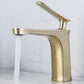 1 Handle Full Copper Bathroom Sink Faucet Nordic Modern Vanity Faucet with Drain Clearhalo 'Bathroom Remodel & Bathroom Fixtures' 'Bathroom Sink Faucets' 'Bathroom Sinks & Faucet Components' 'bathroom_sink_faucets' 'Home Improvement' 'home_improvement' 'home_improvement_bathroom_sink_faucets' 1200x1200_9538612c-5cd9-4d1d-b443-26804437ac27