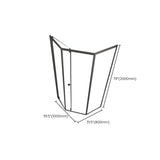 Single Sliding Shower Bath Door Tempered Glass Clear Shower Door Clearhalo 'Bathroom Remodel & Bathroom Fixtures' 'Home Improvement' 'home_improvement' 'home_improvement_shower_tub_doors' 'Shower and Tub Doors' 'shower_tub_doors' 'Showers & Bathtubs' 1200x1200_95410cd9-409b-40a1-97a8-0d8470c8cbea