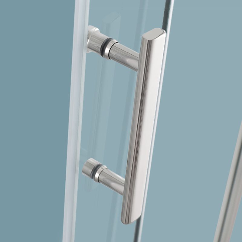 Rounded Shower Enclosure Double Sliding Corner Shower Enclosure Clearhalo 'Bathroom Remodel & Bathroom Fixtures' 'Home Improvement' 'home_improvement' 'home_improvement_shower_stalls_enclosures' 'Shower Stalls & Enclosures' 'shower_stalls_enclosures' 'Showers & Bathtubs' 1200x1200_95418097-db7e-44a9-9158-aead1152fe14