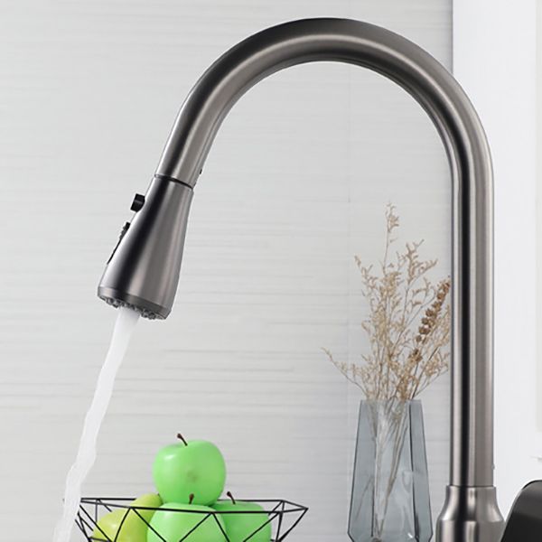 Modern 1-Handle Faucets Pull down Copper with Water Dispenser Standard Kitchen Faucets Clearhalo 'Home Improvement' 'home_improvement' 'home_improvement_kitchen_faucets' 'Kitchen Faucets' 'Kitchen Remodel & Kitchen Fixtures' 'Kitchen Sinks & Faucet Components' 'kitchen_faucets' 1200x1200_95637c59-ba42-4a27-a7a0-f8c92cbd27ba