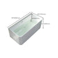 Rectangular Soaking Acrylic Bathtub Contemporary Bath Tub with Drain and Overflow Trim Clearhalo 'Bathroom Remodel & Bathroom Fixtures' 'Bathtubs' 'Home Improvement' 'home_improvement' 'home_improvement_bathtubs' 'Showers & Bathtubs' 1200x1200_95674f7b-1863-427a-9149-269237dbebb9