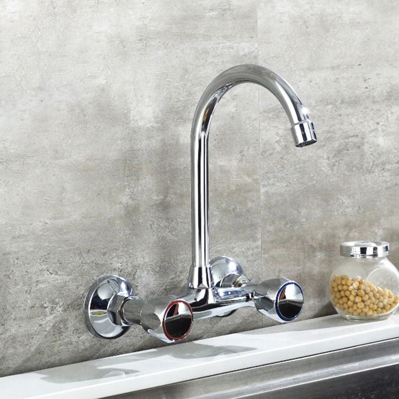 Modern Kitchen Faucet Brass Knob Handle High Arch Wall Mounted Pot Filler Faucet Clearhalo 'Home Improvement' 'home_improvement' 'home_improvement_kitchen_faucets' 'Kitchen Faucets' 'Kitchen Remodel & Kitchen Fixtures' 'Kitchen Sinks & Faucet Components' 'kitchen_faucets' 1200x1200_95683393-1a0f-46ab-b21d-eb18c46f3971