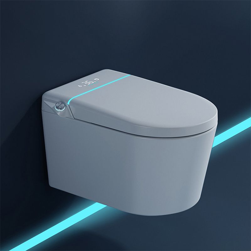 Contemporary Ceramic Elongated Heated Seat White Wall Mounted Bidet Clearhalo 'Bathroom Remodel & Bathroom Fixtures' 'Bidets' 'Home Improvement' 'home_improvement' 'home_improvement_bidets' 'Toilets & Bidets' 1200x1200_956e14b9-3c22-4880-96eb-5d3d1a42375e