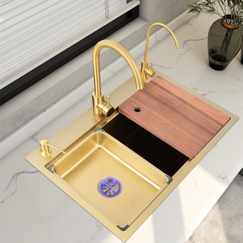 Stainless Steel Kitchen Sink Single Bowl Drop-in Sink 3 Holes with Strainer Clearhalo 'Home Improvement' 'home_improvement' 'home_improvement_kitchen_sinks' 'Kitchen Remodel & Kitchen Fixtures' 'Kitchen Sinks & Faucet Components' 'Kitchen Sinks' 'kitchen_sinks' 1200x1200_956ed3d2-22b6-4bbb-af3e-60d6089a716d