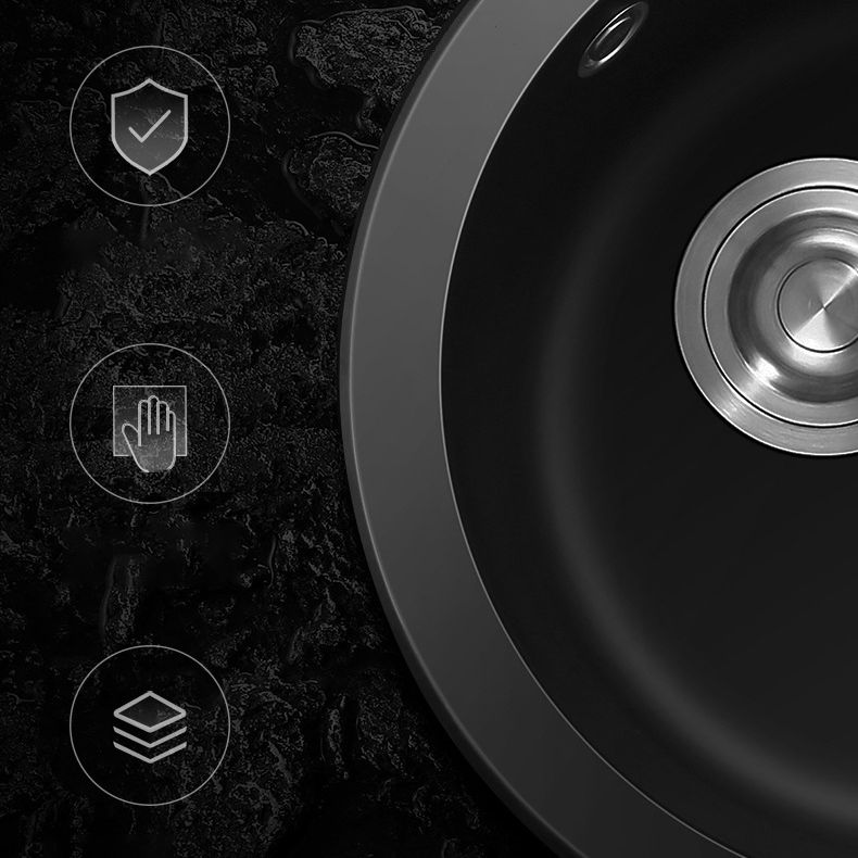 Single Bowl Kitchen Sink Modern Style Round Shape Kitchen Sink with Basket Strainer Clearhalo 'Home Improvement' 'home_improvement' 'home_improvement_kitchen_sinks' 'Kitchen Remodel & Kitchen Fixtures' 'Kitchen Sinks & Faucet Components' 'Kitchen Sinks' 'kitchen_sinks' 1200x1200_95721922-8fa4-41d1-9942-98e28941bd41