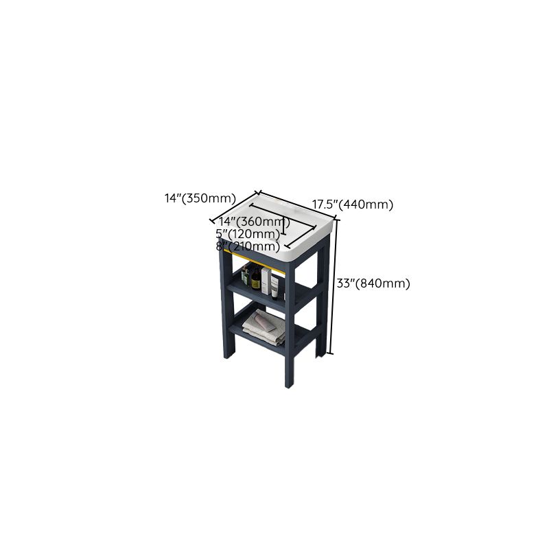 Metal Glam Bathroom Vanity Set Freestanding Single-Sink Bath Vanity Clearhalo 'Bathroom Remodel & Bathroom Fixtures' 'Bathroom Vanities' 'bathroom_vanities' 'Home Improvement' 'home_improvement' 'home_improvement_bathroom_vanities' 1200x1200_95724dee-9493-47b3-bae6-ecca13b58ac6