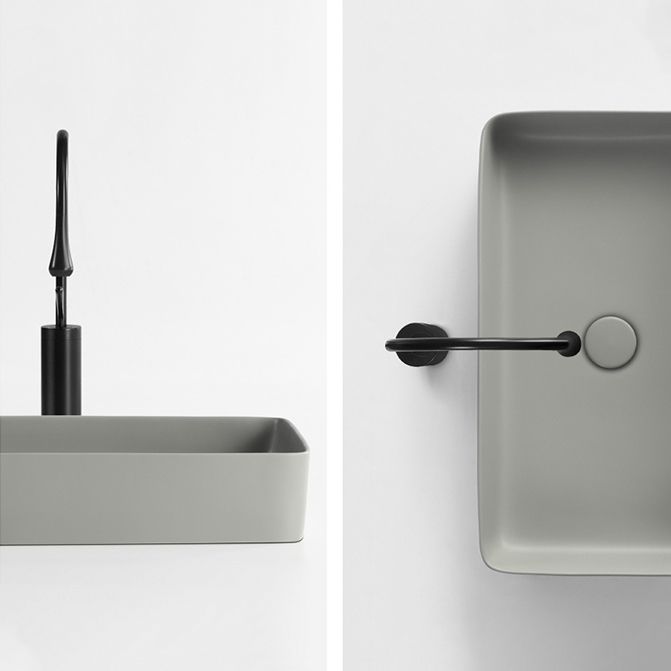 Modern Bathroom Sink Porcelain Rectangular with Pop-Up Drain Vessel Lavatory Sink Clearhalo 'Bathroom Remodel & Bathroom Fixtures' 'Bathroom Sinks & Faucet Components' 'Bathroom Sinks' 'bathroom_sink' 'Home Improvement' 'home_improvement' 'home_improvement_bathroom_sink' 1200x1200_958ac3d5-8c72-492d-9154-bc6a9cd410ba