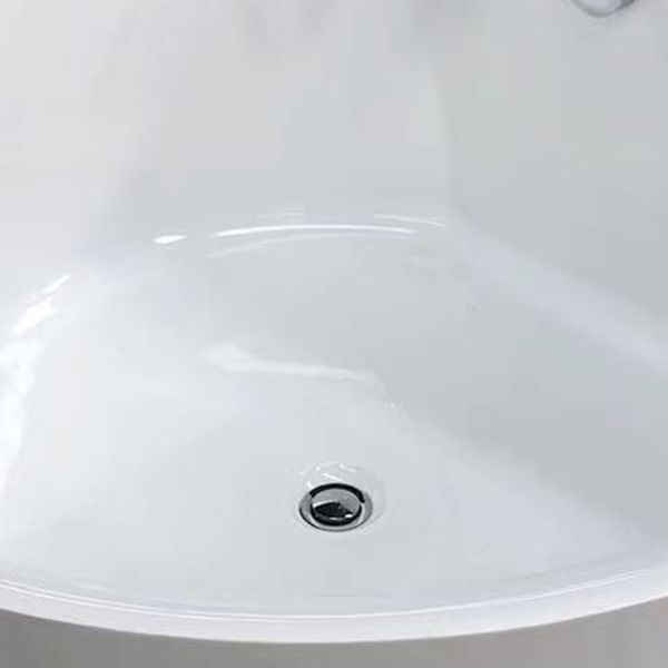 Round Bathtub Acrylic Soaking Freestanding Bathtub , 25.59-inch Tall Clearhalo 'Bathroom Remodel & Bathroom Fixtures' 'Bathtubs' 'Home Improvement' 'home_improvement' 'home_improvement_bathtubs' 'Showers & Bathtubs' 1200x1200_95a1b86f-b754-49d9-8cf9-379c679f2766