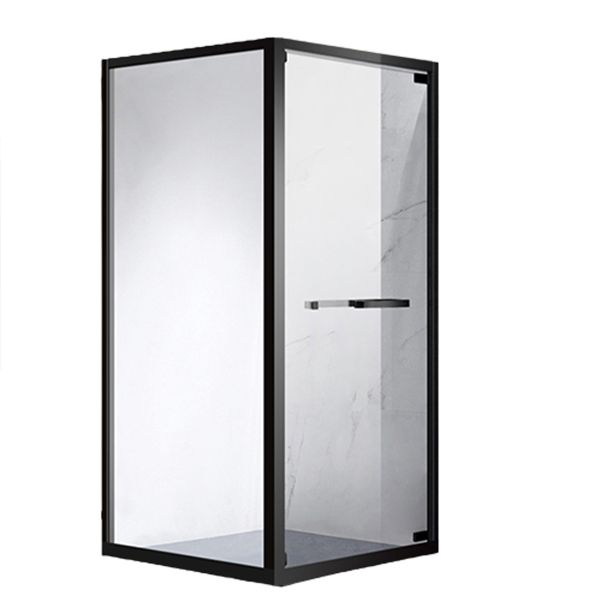 Rectangle Shower Enclosure Matt Black Tempered Glass Shower Enclosure Clearhalo 'Bathroom Remodel & Bathroom Fixtures' 'Home Improvement' 'home_improvement' 'home_improvement_shower_stalls_enclosures' 'Shower Stalls & Enclosures' 'shower_stalls_enclosures' 'Showers & Bathtubs' 1200x1200_95ab20a1-0359-4007-9de8-5e0033d4fdb5