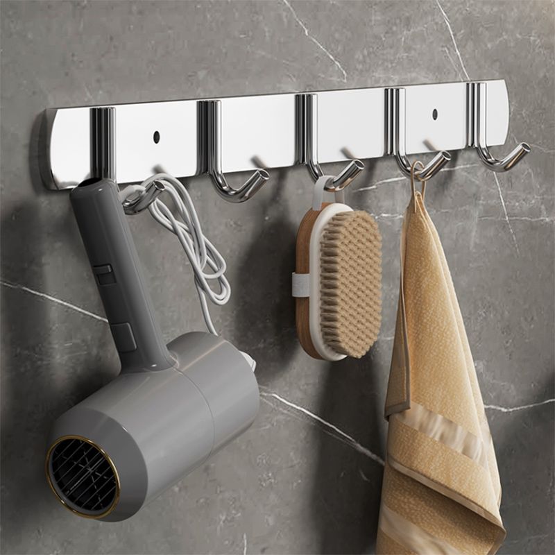 Modern Polished Chrome Bathroom Accessory Set in Stainless Steel Clearhalo 'Bathroom Hardware Sets' 'Bathroom Hardware' 'Bathroom Remodel & Bathroom Fixtures' 'bathroom_hardware_sets' 'Home Improvement' 'home_improvement' 'home_improvement_bathroom_hardware_sets' 1200x1200_95b23c50-055f-4287-ae48-7126a44a87fa