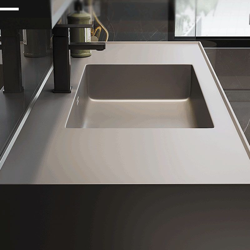 Grey Wall Mounted Standard Wood Modern Bathroom Sink Vanity Clearhalo 'Bathroom Remodel & Bathroom Fixtures' 'Bathroom Vanities' 'bathroom_vanities' 'Home Improvement' 'home_improvement' 'home_improvement_bathroom_vanities' 1200x1200_95b3d730-fb00-4109-a0ec-50bb79fbbbed