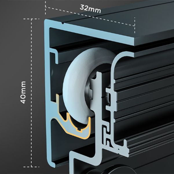 Single Sliding Semi-Frameless Shower Doors Tempered Shower Bath Door Clearhalo 'Bathroom Remodel & Bathroom Fixtures' 'Home Improvement' 'home_improvement' 'home_improvement_shower_tub_doors' 'Shower and Tub Doors' 'shower_tub_doors' 'Showers & Bathtubs' 1200x1200_95b491d7-4140-4111-bad2-8c963f833d0d
