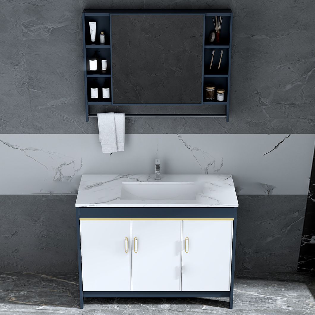Floor Mount Modern Bathroom Vanity Blue Single-Sink Rectangular Vanity Set Clearhalo 'Bathroom Remodel & Bathroom Fixtures' 'Bathroom Vanities' 'bathroom_vanities' 'Home Improvement' 'home_improvement' 'home_improvement_bathroom_vanities' 1200x1200_95b5d9b8-65ae-467b-8af3-dfdbe8413cb2