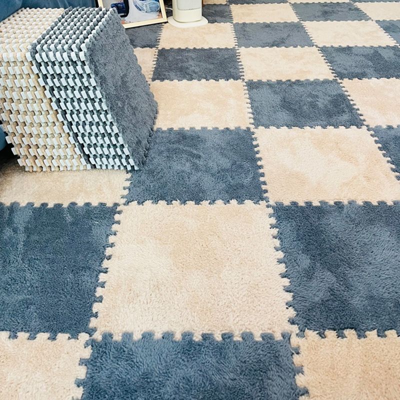 Modern Tiles and Carpet Plush Cut Interlocking Odor Resistant Carpet Tiles Clearhalo 'Carpet Tiles & Carpet Squares' 'carpet_tiles_carpet_squares' 'Flooring 'Home Improvement' 'home_improvement' 'home_improvement_carpet_tiles_carpet_squares' Walls and Ceiling' 1200x1200_96254493-3179-48ba-b475-0adac93b4b80