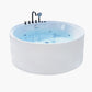 Round Freestanding Soaking Bathtub Modern Acrylic-Fiberglass White Bathtub Clearhalo 'Bathroom Remodel & Bathroom Fixtures' 'Bathtubs' 'Home Improvement' 'home_improvement' 'home_improvement_bathtubs' 'Showers & Bathtubs' 1200x1200_9636a6f1-d8fb-44d0-b4e1-85f4fdce71f7