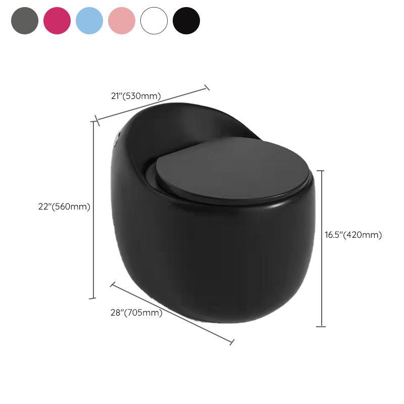 Modern Ceramic Flush Toilet Seat Included Toilet Bowl for Washroom Clearhalo 'Bathroom Remodel & Bathroom Fixtures' 'Home Improvement' 'home_improvement' 'home_improvement_toilets' 'Toilets & Bidets' 'Toilets' 1200x1200_963d910b-5c5b-4b53-9712-00452bae8cba