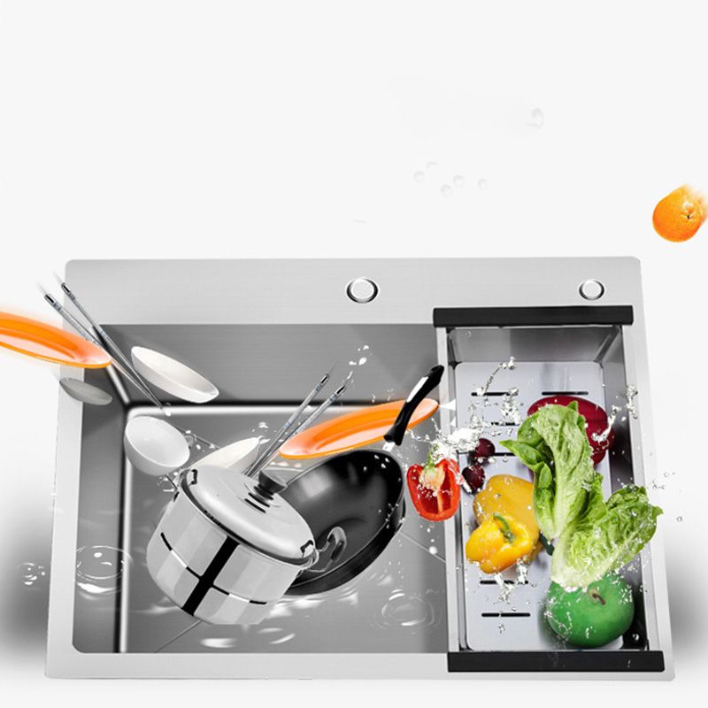 Contemporary Stainless Steel Kitchen Sink with Faucet Single Bowl Sink Clearhalo 'Home Improvement' 'home_improvement' 'home_improvement_kitchen_sinks' 'Kitchen Remodel & Kitchen Fixtures' 'Kitchen Sinks & Faucet Components' 'Kitchen Sinks' 'kitchen_sinks' 1200x1200_963ded8c-72f1-461e-8cfd-1a6cb2aab1c5