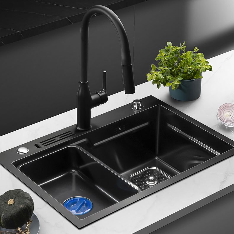 Noise-cancelling Design Kitchen Sink Stainless Steel Drop-In Kitchen Sink Clearhalo 'Home Improvement' 'home_improvement' 'home_improvement_kitchen_sinks' 'Kitchen Remodel & Kitchen Fixtures' 'Kitchen Sinks & Faucet Components' 'Kitchen Sinks' 'kitchen_sinks' 1200x1200_96498d8e-4fb0-4de4-b603-dcb7e22349d1