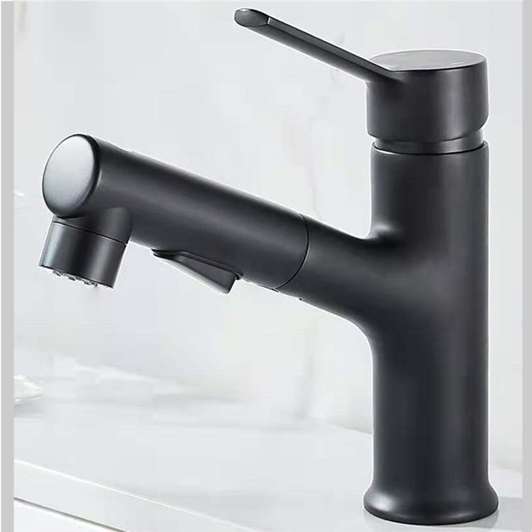 Contemporary Sink Faucet Pure Color Low Arc Vessel Sink Faucet for Bathroom Clearhalo 'Bathroom Remodel & Bathroom Fixtures' 'Bathroom Sink Faucets' 'Bathroom Sinks & Faucet Components' 'bathroom_sink_faucets' 'Home Improvement' 'home_improvement' 'home_improvement_bathroom_sink_faucets' 1200x1200_965cbeaa-7535-48e0-a0e3-dd0bfb300887