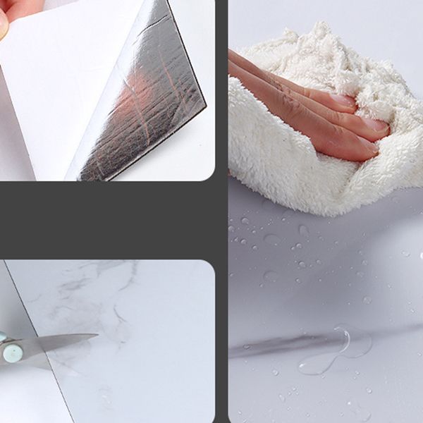 Single Tile Peel and Stick Backsplash Plastic Waterproof Wallpaper with Rectangular Shape Clearhalo 'Flooring 'Home Improvement' 'home_improvement' 'home_improvement_peel_stick_blacksplash' 'Peel & Stick Backsplash Tile' 'peel_stick_blacksplash' 'Walls & Ceilings' Walls and Ceiling' 1200x1200_96671147-f4f0-439a-bfcc-112cd4b74ac0