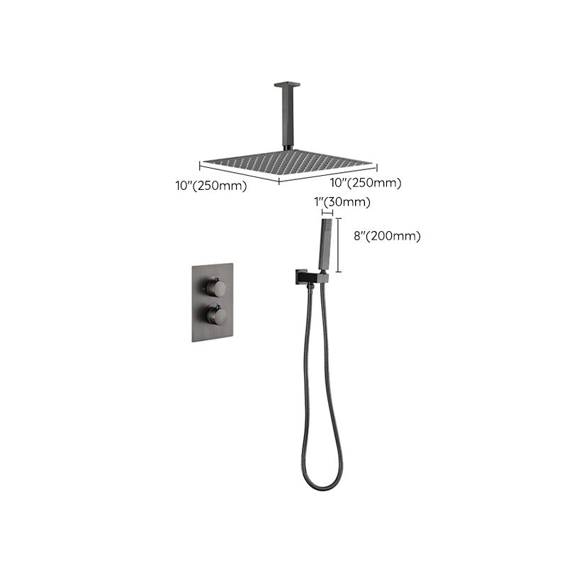 Modern Shower System Brass Adjustable Shower Head Temperature Control Shower Faucet Clearhalo 'Bathroom Remodel & Bathroom Fixtures' 'Home Improvement' 'home_improvement' 'home_improvement_shower_faucets' 'Shower Faucets & Systems' 'shower_faucets' 'Showers & Bathtubs Plumbing' 'Showers & Bathtubs' 1200x1200_96767a28-1d01-4ec8-b8d6-8986baf77e57