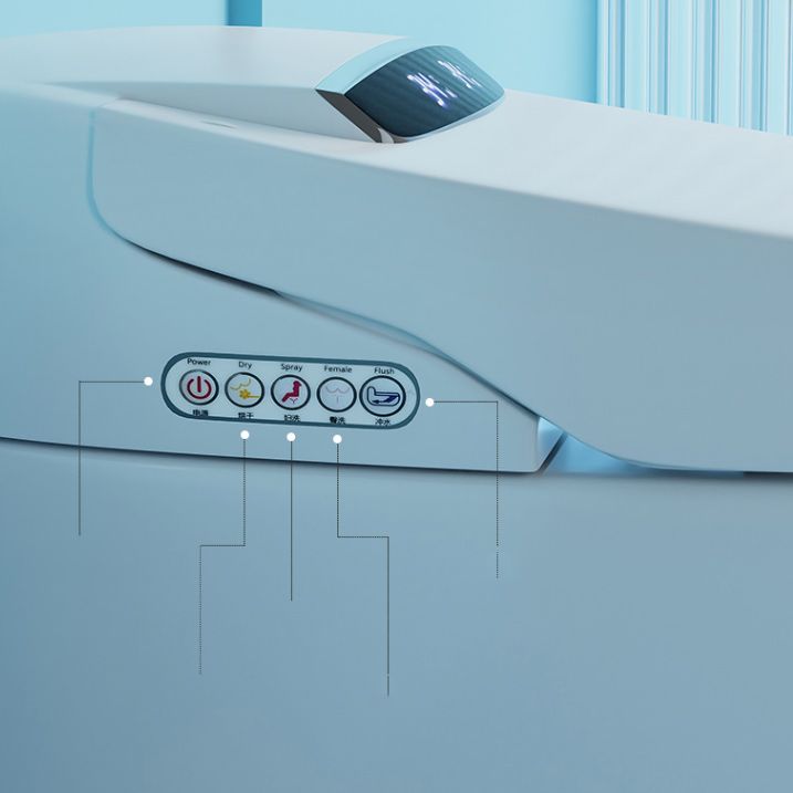 Heated Seat Floor Standing Bidet in White Ceramic Foot Sensor Bidets Clearhalo 'Bathroom Remodel & Bathroom Fixtures' 'Bidets' 'Home Improvement' 'home_improvement' 'home_improvement_bidets' 'Toilets & Bidets' 1200x1200_9676e74f-b71c-4137-aa5a-9a1e3df1d46e