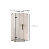 Black Semi Frameless Glass Shower Door Hinged Shower Bath Door Clearhalo 'Bathroom Remodel & Bathroom Fixtures' 'Home Improvement' 'home_improvement' 'home_improvement_shower_tub_doors' 'Shower and Tub Doors' 'shower_tub_doors' 'Showers & Bathtubs' 1200x1200_968a7ca0-9a7a-4980-8e5f-1c8df37fd35a