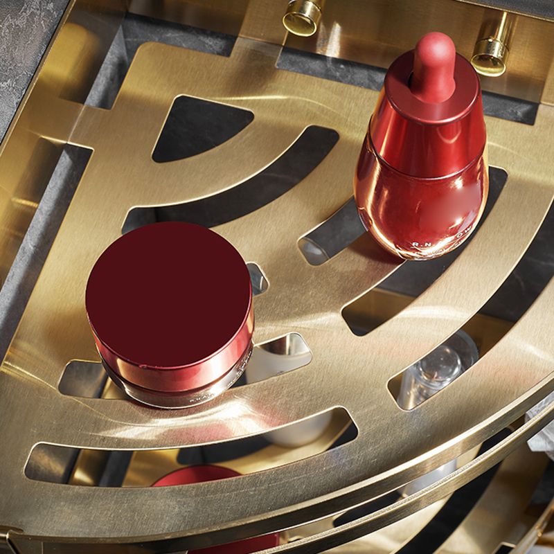 Modern Gold/Silver 3-Piece Bathroom Accessory Set, Bath Shelf Clearhalo 'Bathroom Hardware Sets' 'Bathroom Hardware' 'Bathroom Remodel & Bathroom Fixtures' 'bathroom_hardware_sets' 'Home Improvement' 'home_improvement' 'home_improvement_bathroom_hardware_sets' 1200x1200_96934878-8d53-4b7b-a3a9-b16ea016766c