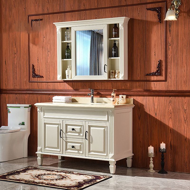 Traditional Freestanding Bathroom Vanity Solid Wood Bathroom Vanity Set for Bathroom Clearhalo 'Bathroom Remodel & Bathroom Fixtures' 'Bathroom Vanities' 'bathroom_vanities' 'Home Improvement' 'home_improvement' 'home_improvement_bathroom_vanities' 1200x1200_96a1297c-a3d6-4cf2-97ff-26ce40cfbe1d