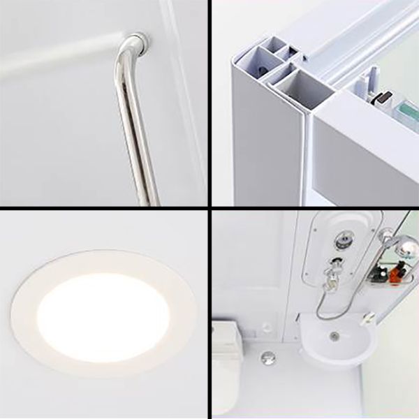 Framed Single Sliding Shower Kit Frosted Rectangle Shower Stall Clearhalo 'Bathroom Remodel & Bathroom Fixtures' 'Home Improvement' 'home_improvement' 'home_improvement_shower_stalls_enclosures' 'Shower Stalls & Enclosures' 'shower_stalls_enclosures' 'Showers & Bathtubs' 1200x1200_96a69121-abb9-4779-ad6a-fa383b8f890d