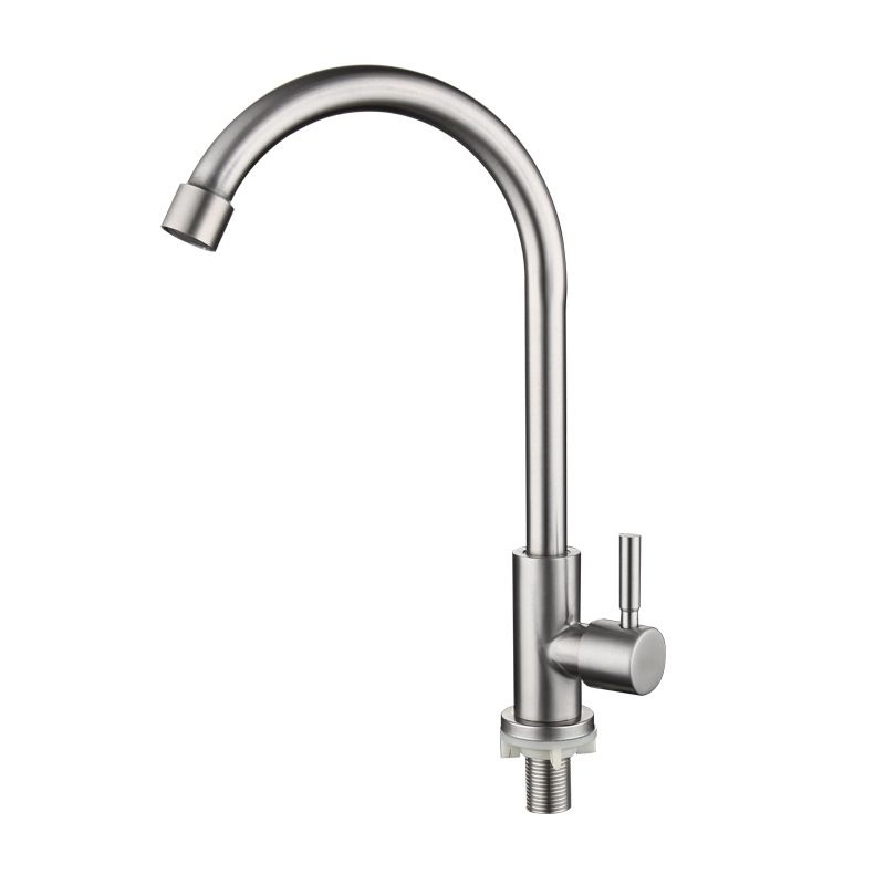 Kitchen Faucet Rod Handle Stainless Cold Controlled Kitchen Faucet Clearhalo 'Home Improvement' 'home_improvement' 'home_improvement_kitchen_faucets' 'Kitchen Faucets' 'Kitchen Remodel & Kitchen Fixtures' 'Kitchen Sinks & Faucet Components' 'kitchen_faucets' 1200x1200_96b89995-95fd-43a7-a072-4399a0878d1f