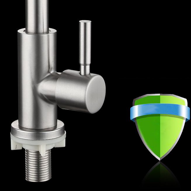 Kitchen Faucet Rod Handle Stainless Cold Controlled Kitchen Faucet Clearhalo 'Home Improvement' 'home_improvement' 'home_improvement_kitchen_faucets' 'Kitchen Faucets' 'Kitchen Remodel & Kitchen Fixtures' 'Kitchen Sinks & Faucet Components' 'kitchen_faucets' 1200x1200_96e9013b-bf08-4604-8dd4-d6f993c27069