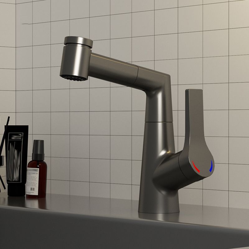 Basin Lavatory Faucet Solid Color Modern Vessel Sink Faucet for Bathroom Clearhalo 'Bathroom Remodel & Bathroom Fixtures' 'Bathroom Sink Faucets' 'Bathroom Sinks & Faucet Components' 'bathroom_sink_faucets' 'Home Improvement' 'home_improvement' 'home_improvement_bathroom_sink_faucets' 1200x1200_96ee814e-d4c1-4f98-bea4-cd468edefa0f