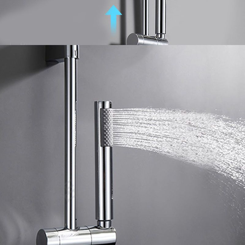 Contemporary Chrome Bath Faucet Trim Swivel Wall Mounted with Hand ...