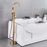 Floor Mounted Copper Bathroom Tub Faucet Set Freestanding High Arc Tub Filler Trim Clearhalo 'Bathroom Remodel & Bathroom Fixtures' 'Bathtub Faucets' 'bathtub_faucets' 'Home Improvement' 'home_improvement' 'home_improvement_bathtub_faucets' 1200x1200_96fa2d68-00f8-495e-b162-120cba864689